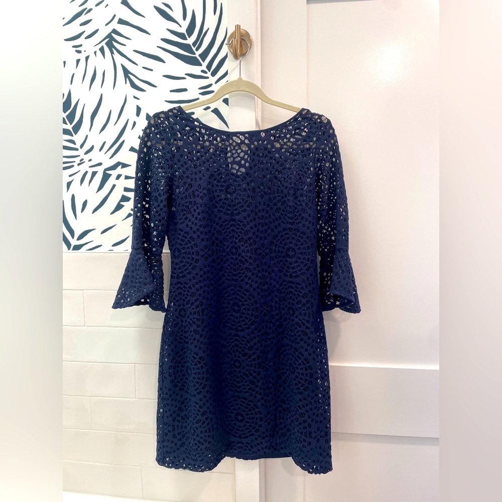 Lilly Pulitzer Fontaine Dress Size Small True Navy